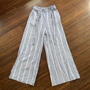H&M wide leg striped pants
